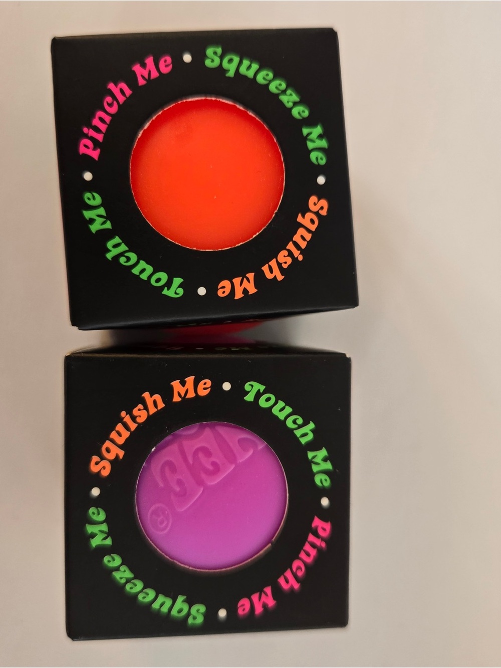 NeeDoh The Groovy Glob – 2 Pack | Orange & Purple mini